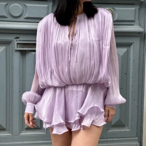 Robe-courte-fluide-Lila-scintillante